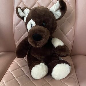 Brown and White build a bear plush animal